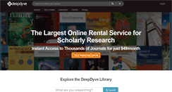Desktop Screenshot of deepdyve.com